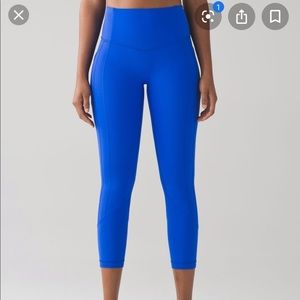 Lululemon All The Right Places Blue Leggings